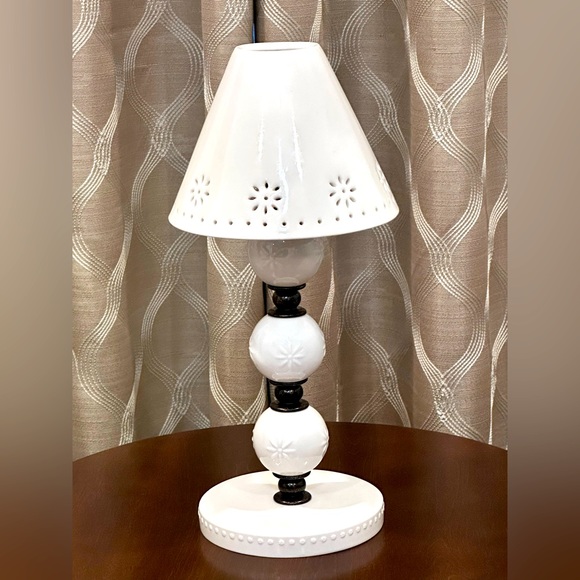 Aster Punched Tea Candle Table Lamp - Picture 5 of 5